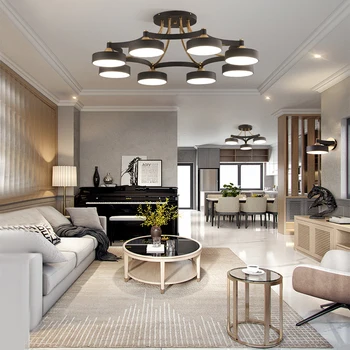 Nordic moderné svetlo luxusné spálne, obývacia miestnosť, bar stropné svietidlo hotel villa byt jedáleň osvetlenie