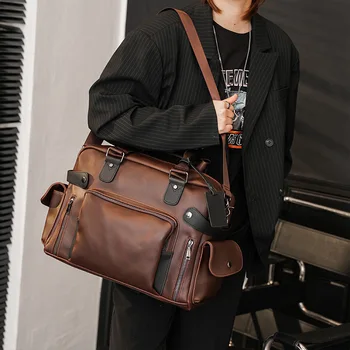 Kórejský vintage kabelky trendové pánske súbor počítač taška na bežné ramenný messenger taška mužov taška