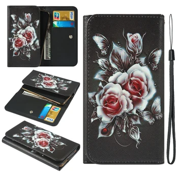 Samsung Galaxy Express Prime 3 Feel2 J2 Core Polaroid Cosmo C6 Maľované Peňaženky Štýl S Kryt Otvoru Pre Kartu Taška Telefón Prípade