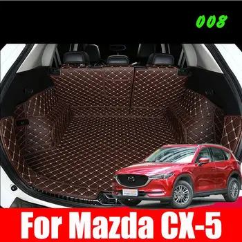 Pre Mazda CX-5 CX5 CX 5 KF 2017 2018 2019 2020 2021 Kožené Zadné batožinového priestoru Mat Líniové Poschodí Zásobník Koberec Blato Pad Stráže Protector