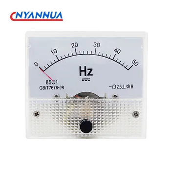 Ukazovateľ Typ 85C1-50HZ/10V Frekvenčný Menič Vyhradená Analógový DC Frekvencia Meter 0-50HZ 64*56mm