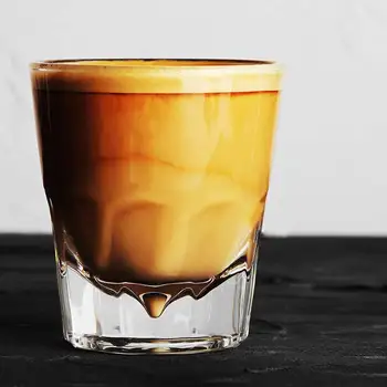 140ml Espresso Šálky Tvorivé Zasiate Horských Sklo Pohár Latte Americký Šálku Kávy Bar Strany Whisky Sklo Domov Kaviareň Drinkware Dary