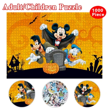 Disney Mickey Mouse Puzzle pre Dospelých 1000 Ks Puzzle Vzdelávacie Decompressing Hračky, Deti Hry, Jigsaw Puzzle, Darčekové