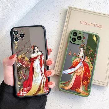 Estetické Čínsky štýl Klasického krásnu dámu, Telefón puzdro Pre iPhone 14 13 11 12 Pro Max 8 7 Plus SE 2020 XS X XR Tvrdých obalov