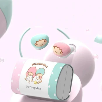 iPhone14 Sanrio anime kawaii Hello Kitty Bezdrôtové Bluetooth Slúchadlá 5.0 TWS Šport Semi-In-Ear Hifi Smart Touch Control Slúchadlá