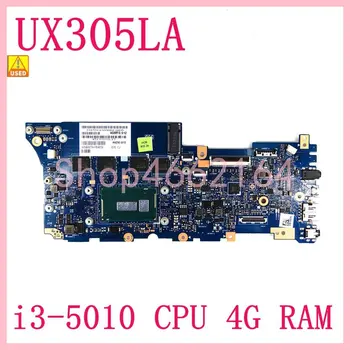 UX305LA S i3-5010u CPU 4 gb RAM základná Doska Pre Asus Zenbook UX305 UX305L U305L U305LA Ultrabook Notebook Doske Test OK Používané
