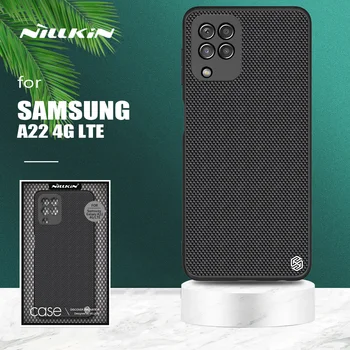 pre Samsung Galaxy A22 4G Prípade Nillkin 3D Textúrou Business Nylon Soft Okraji Zadného Krytu Telefón puzdro pre Samsung A22 4G LTE Prípade