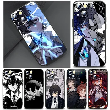 Anime Bungo Túlavých Psov Dazai Telefón puzdro Pre Apple iPhone 14 13 12 11 SE XS XR X 7 8 6 mini Plus Pro MAX 2020 Black Fundas