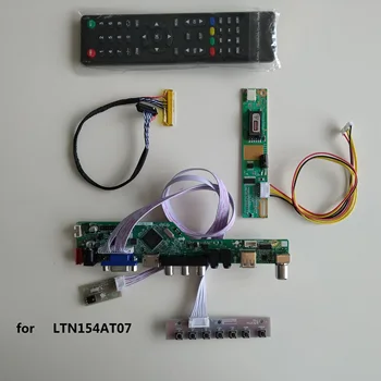TV USB LED LCD VGA AV AUDIO Controller ovládač Doske Auta DIY Pre LTN154AT07 15.4