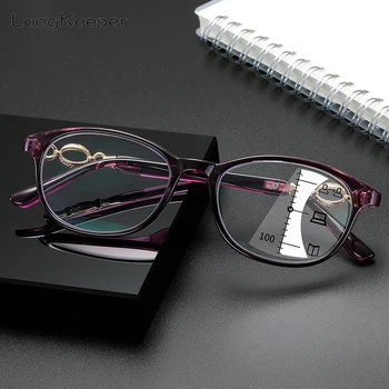 LongKeeper Progresívna Multifokálna Okuliare Na Čítanie Ženy Muži Jasný Objektív Presbyopic Okuliare Blízkosti Ďaleko Pohľad Diopter +1.0 1.5 2.0