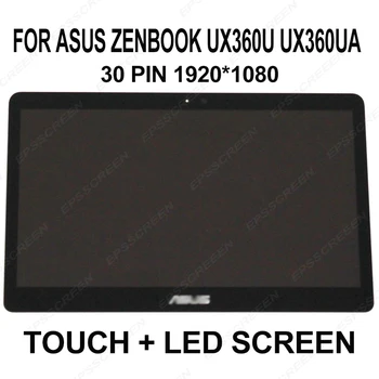 pre Asus Zenbook UX360U UX360UA Obrazovka LCD+Dotyk Digitalizátorom. Montáž FHD 1920x1080 panel obrazovky prenosného počítača B133HAN02.7 30 PIN EDP
