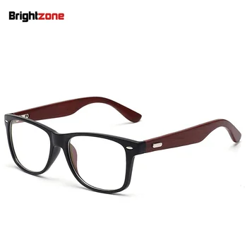 Brightzone Vinobranie Drevený Zbraní Veľké Tvár Veľkosť Muži Ženy Optické Okuliare Okuliare Sklá Okuliarov na Predpis RX-možnosť Rám