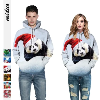 3D Panda Hoodies Muži Ženy Mikiny Unisex Streetwear Jeseň Snehuliak Zvierat s Kapucňou Módne Pulóvre