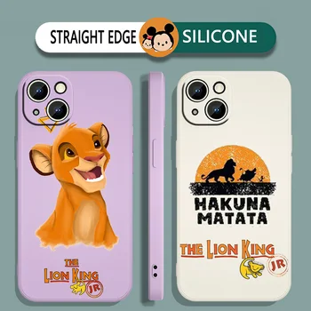 Disney Lion King Telefón puzdro Pre iPhone iPhone 14 13 12 11 Pro Max mini XR XS X 8 7 6 6 Plus Kvapaliny Lano Funda Zadný Kryt