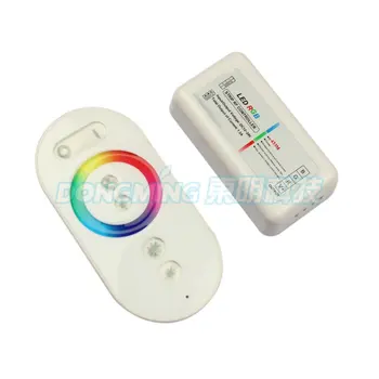 RF LED controller 12V-24V Bezdrôtová Dotyková diaľkové ovládanie pre RGB LED Pásy svetla 3528 5050