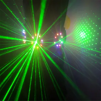 T18 Ballroom dance laser pásy led farebné svetlo fáze nosí dj svetlo zelená kostýmy strany bar výkon robot man projektor