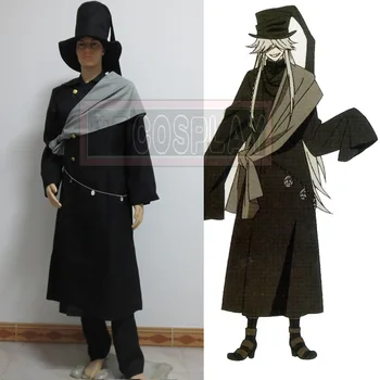 Čierna Butler Undertaker Cosplay Kostým balenie súčasťou balenia je zahrnuté:Kabát + Bunda + Hat + Mys