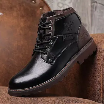 plus veľkosť pánskej módy púštne topánky značky dizajnér black hnedé topánky kovboj originálne kožené boot jar jeseň členok botas muž