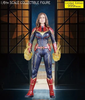 Marvel Kapitán Žena Akcie Obrázok Šialené Hračky 1/6 Rozsahu Disney Avengers Zberateľské Model Hračka