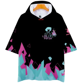 Anime PROMARE 3D Tlač Nadrozmerné T Shirt Ženy Muži Streetwear Hip Hop Krátkym Rukávom s Kapucňou T-shirt Vtipné Tričko Harajuku Topy