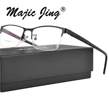 Magic Jing Kovové Okuliare Okuliare Pol Rim RX Optické Rámy Predpis Okuliarov Pre Mužov MX1021