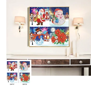Vianočné Diamond Maľovanie na Stenu, Samolepky, Dekorácie, Tapety Pre Kuchyňa Spálňa Nepremokavé Stenu Papier DIY Nálepky Domova