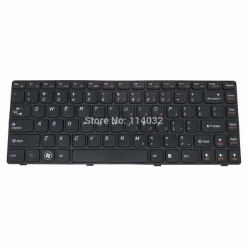 NÁS klávesnice lenovo G480 Z380 G405G G410 G490 G400 G405 G410 ANGLICKÝ layout čierny s rámom klávesnice Skrutku Post 25-0161102