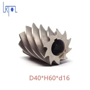HHS Valcové frézovanie fréza D40*H60*d16 rýchloreznej ocele Frézovanie nástroj
