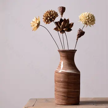 Klasická Zmiešané Farby Keramická Váza Ornament Štýlový Stolný Ikebana Kvet Usporiadanie Ručne Vyrábané Vázy Obývacej Miestnosti Dekorácie