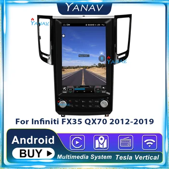 Systém Android, GPS Navigácie Na Infiniti FX35 QX70 2012-2019 Auto Rádio Multimediálny Prehrávač 2 Din stereo Prijímač Tesla Štýl