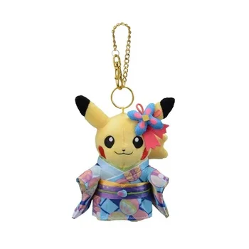 Pokemon Centrum Plyšové Hračky, Bábiky Japonské Kimono Pikachu Cross-dressing Keychain Prívesok Kawaii