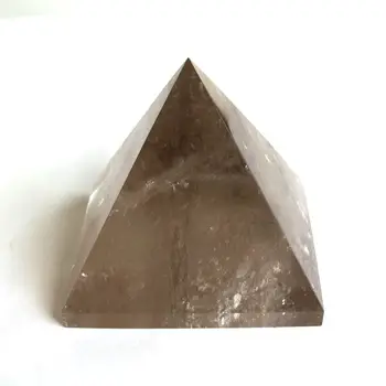 AAA+++++Prírodné Údená Quartz Pyramídy Čaj Kryštál Kremeňa Pyramídy Rudy Drahokamy kameň Energie kameňa Krištáľovo Liečenie 38 mm-40 mm
