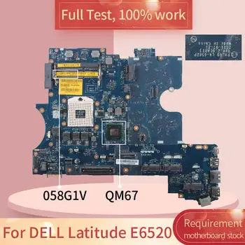 KN-058G1V Pre DELL Latitude E6520 LA-6562P 058G1V QM67 DDR3 pre Notebook doske Doske celý test 100% práce