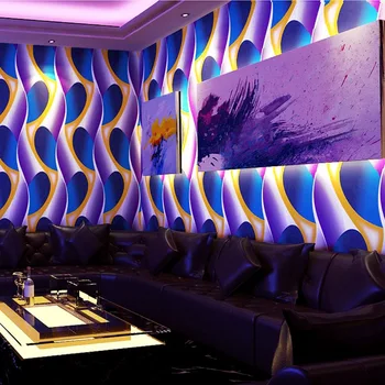 Ktv tapety karaoke bary flash steny pokrýva 3d reflexná mriežky geometrický vzor tému box pozadia, tapeta na stenu