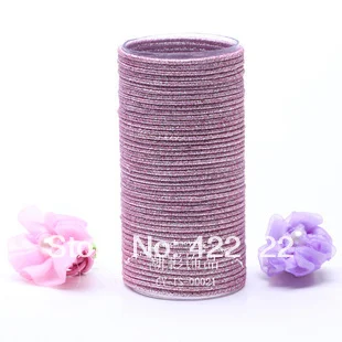 Farebné hairband lano Bowknot je železné guľôčky copu držiteľ elastické vlasy kapely väzby vlasy príslušenstvo stuhy HB02 50pcs/veľa