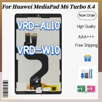 Nové Testované, Originálne 8.4 palcový LCD Pre Huawei MediaPad M6 Turbo 8.4 VRD-AL10 VRD-W10 Lcd Displej Dotykový Displej Digitalizátorom. Montáž