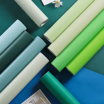 Jednofarebné samolepiaca 3D Tapeta Obývacej Izbe PVC Tapety pre Domova Vymeniteľné Olúpeme a Držať Nepremokavé Nálepka na Stenu