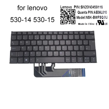 UK Podsvietenie klávesnice Lenovo yoga 530 14 15 530-14ARR 530-14IKB 530-15 GB British počítače, klávesnice, svetlo Nový SN20N0459116
