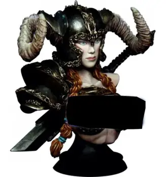 1/9 dávnych fantasy žena bojovník poprsie Živice obrázok Modelu súpravy Miniatúrne gk Unassembly Nevyfarbené