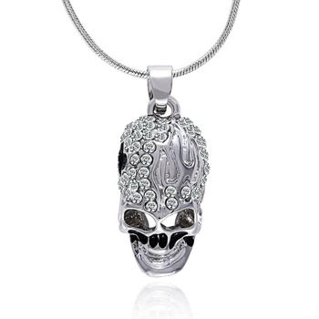Halloween Crystal Skull skull Kostra, Náhrdelníky, Prívesky, Wholesales Módne Šperky pre ženy MK131