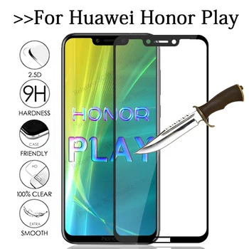 Úplné pokrytie tvrdeného skla Pre huawei honor hrať mobilný telefón screen protector na česť hrať ochranné glas COR-L29 bezpečnostné Fólie