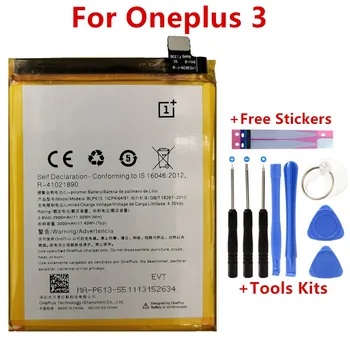100% Originálne Nové kvalitné BLP613 3000mAh Náhradné batérie Pre OnePlus 3 Jedna Plus 3 Tri Batérie
